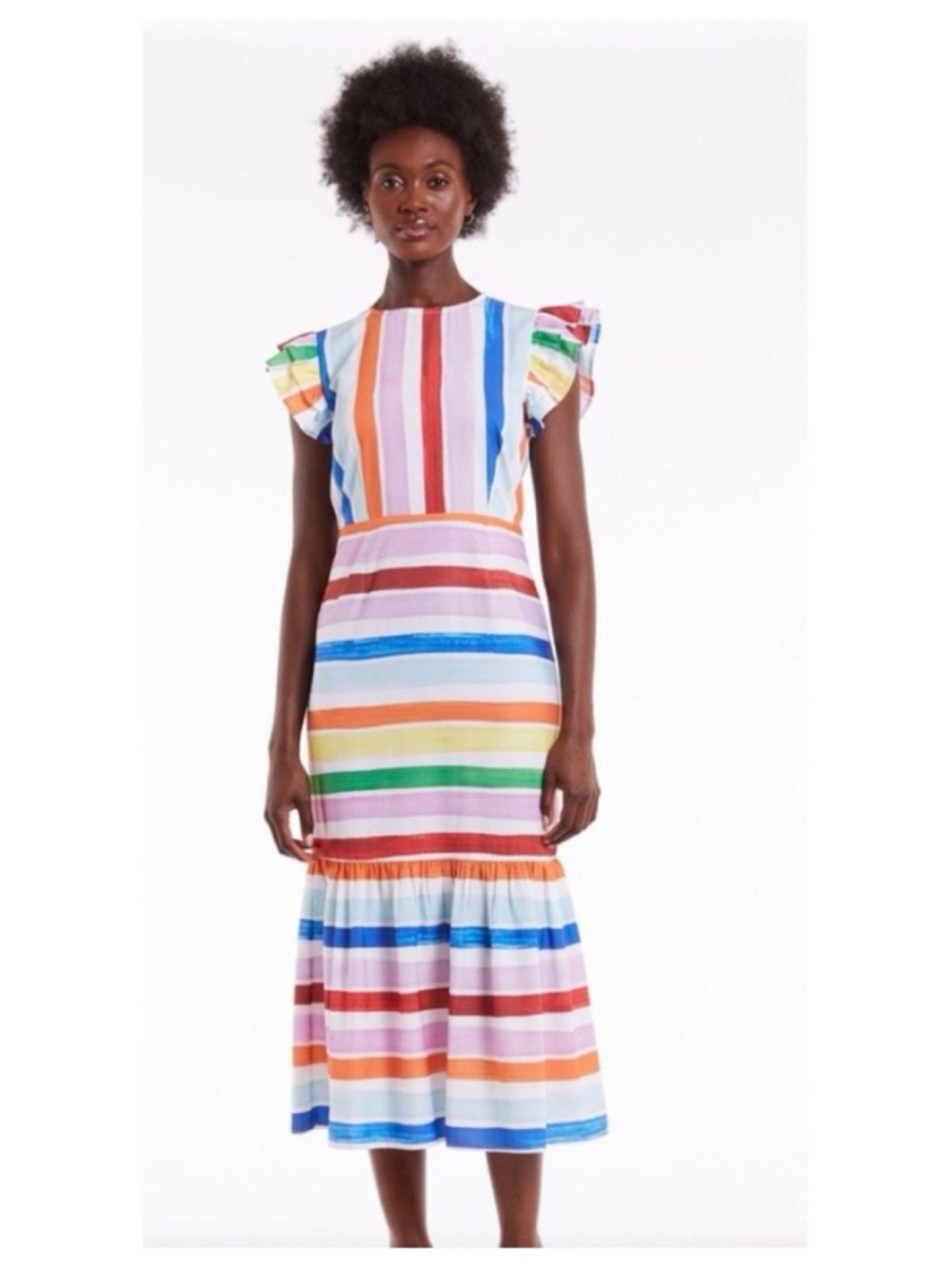 NWT Never Fully Dressed Suki Stripe Frida Dress  Size 6 - Picture 3 of 15